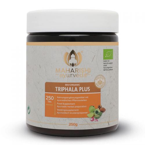 Triphala Plus, Bio - gross Nahrungsergänzungsmittel mit ayurvedischen Pflanzenteilen 250 Tabletten / 250 g Maharishi Ayurveda 