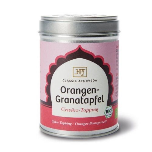 Orangen-Granatapfel, Bio Bio Gewürz-Topping 60 g Classic Ayurveda 
