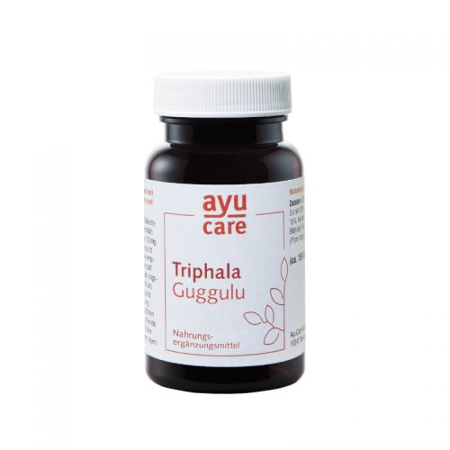 Triphala Guggulu Nahrungsergänzungsmittel mit Guggulsteronen, Tanninen und Piperin 150 Tabletten / 60 g AyuCare 