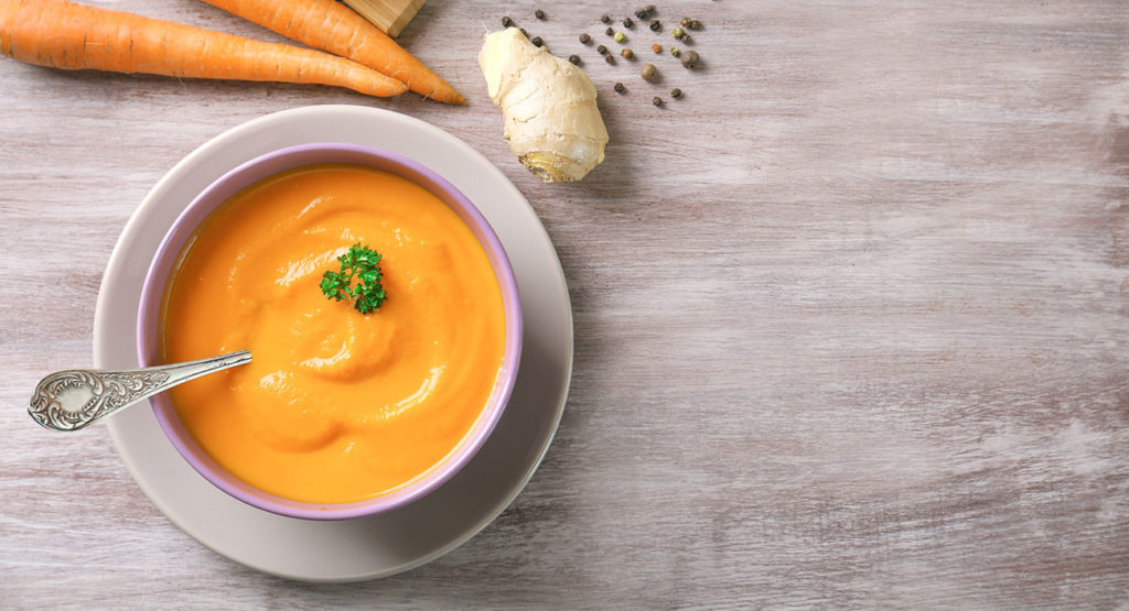 Soupe à la carotte et au gingembre