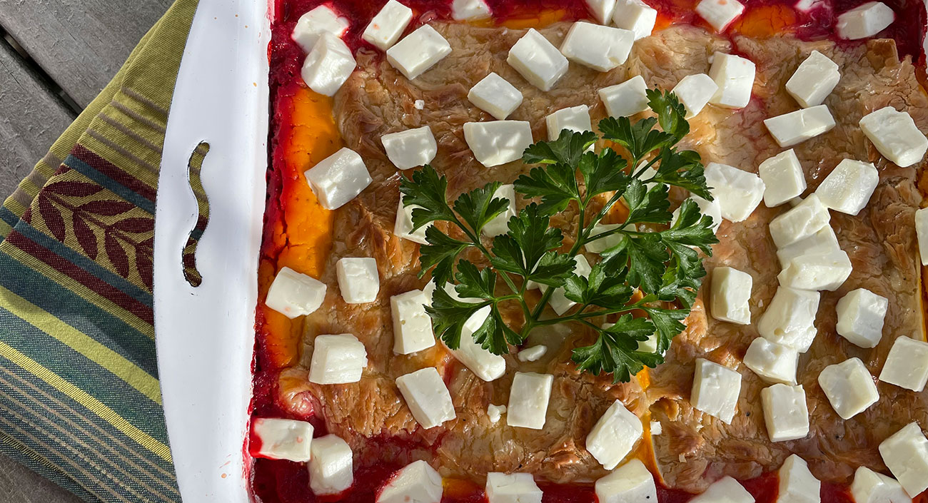 Des lasagnes aux couleurs du carnaval