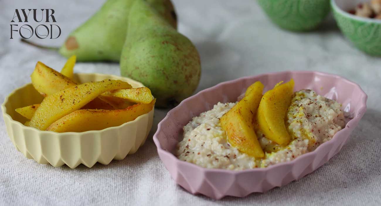 Recette ayurvédique : Porridge de millet aux poires et à la vanille
